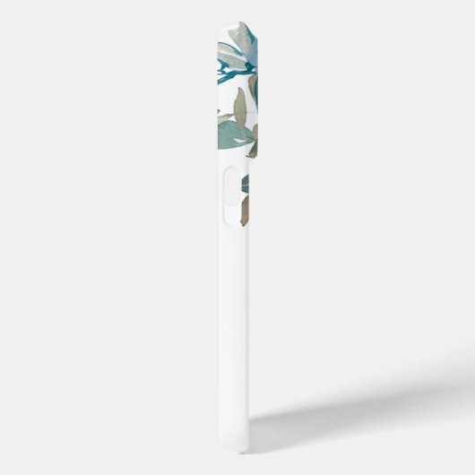 Coques Case-Mate iPhone Élégant Monogram M Pink Aqua Roses d'aquarelle (Verso / Droite)