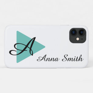 Case-Mate iPhone Case Élégant Monogramme Abaisser Conception Turquoise
