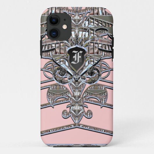Coques Case-Mate iPhone Élégant Monogramme Art Déco (Dos)