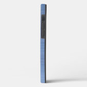 Coques Case-Mate iPhone Élégant Monogramme Bleu (Verso / Gauche)