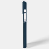 Coques Case-Mate iPhone Élégant Monogramme bleu marine Dusty (Verso / Gauche)
