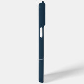 Coques Case-Mate iPhone Élégant Monogramme bleu marine Dusty (Verso / Droite)