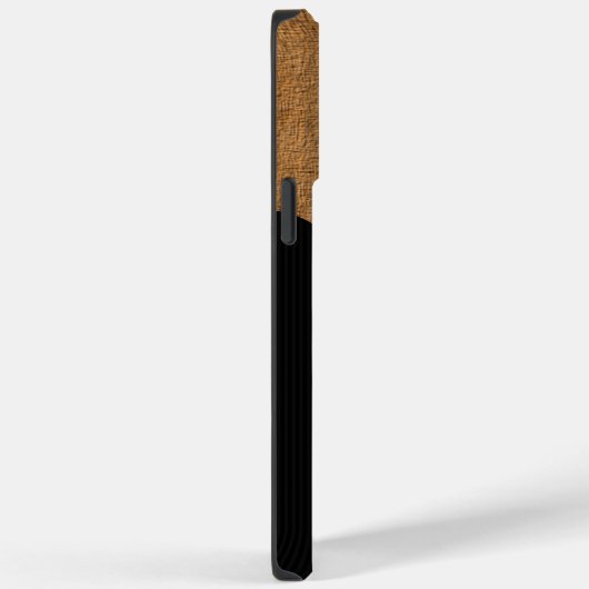 Coques Case-Mate iPhone Élégant Monogramme Classy Noir et Tan mince (Verso / Droite)