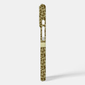 Coques Case-Mate iPhone Élégant monogramme de coupe de diamant (Verso / Gauche)