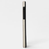 Coques Case-Mate iPhone Élégant monogramme de couronne | Beige (Dos/Gauche)
