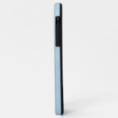 Coques Case-Mate iPhone Élégant monogramme de couronne | Bleu (Dos/Gauche)
