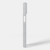 Coques Case-Mate iPhone Élégant monogramme de couronne | Gris (Verso / Droite)