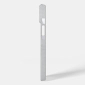 Coques Case-Mate iPhone Élégant monogramme de couronne | Gris (Verso / Gauche)