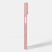 Coques Case-Mate iPhone Élégant monogramme de couronne | Rose (Verso / Droite)