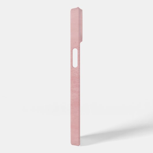 Coques Case-Mate iPhone Élégant monogramme de couronne | Rose (Verso / Droite)