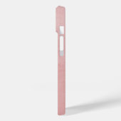 Coques Case-Mate iPhone Élégant monogramme de couronne | Rose (Verso / Gauche)