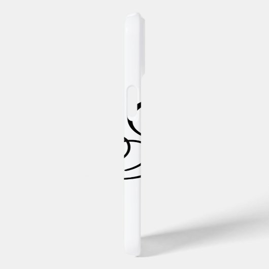 Coques Case-Mate iPhone Élégant Monogramme de typographie (Verso / Droite)