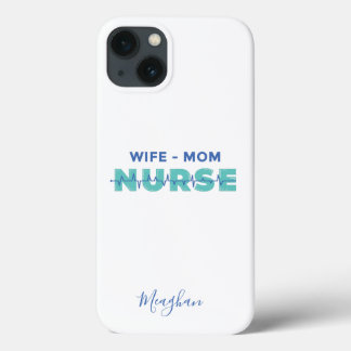 Case-Mate iPhone Case Élégant Monogramme Femme Maman Infirmière