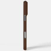 Coques Case-Mate iPhone Élégant Monogramme initial Brown Bold (Verso / Droite)