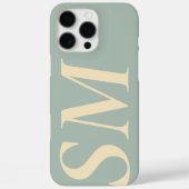 Coques Case-Mate iPhone Élégant monogramme initial en gras (Verso)
