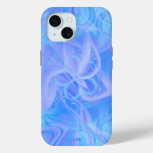 Coque Pour iPhone 15 Élégant Monogramme moderne design coloré