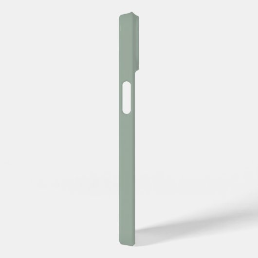 Coques Case-Mate iPhone Élégant Monogramme moderne Nom dans Sage Green (Verso / Droite)