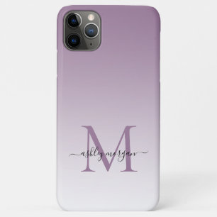 Case-Mate iPhone Case Élégant Monogramme Nom de script Dusty Lavender