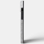 Coques Case-Mate iPhone Élégant Monogramme Noms Parties scintillant Argent (Verso / Gauche)