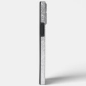 Coques Case-Mate iPhone Élégant Monogramme Noms Parties scintillant Argent (Verso / Droite)