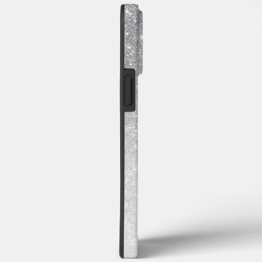 Coques Case-Mate iPhone Élégant Monogramme Noms Parties scintillant Argent (Verso / Droite)