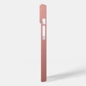 Coques Case-Mate iPhone Élégant Monogramme Or Rose (Verso / Gauche)