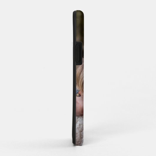 Coques Case-Mate iPhone Élégant monogramme photo personnalisé moderne enfa (Dos/Droite)