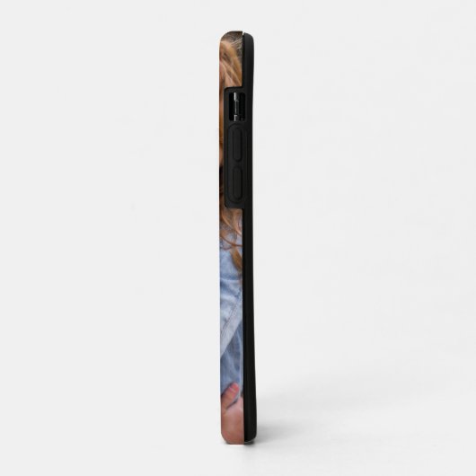 Coques Case-Mate iPhone Élégant monogramme photo personnalisé moderne enfa (Dos/Gauche)