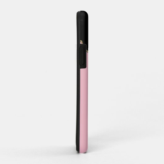 Coques Case-Mate iPhone Élégant Monogramme rose Cool Chic Annoncé (Dos/Droite)