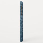 Coques Case-Mate iPhone Elégant Monogramme Turquoise Aqua Blue Velvet (Dos/Gauche)