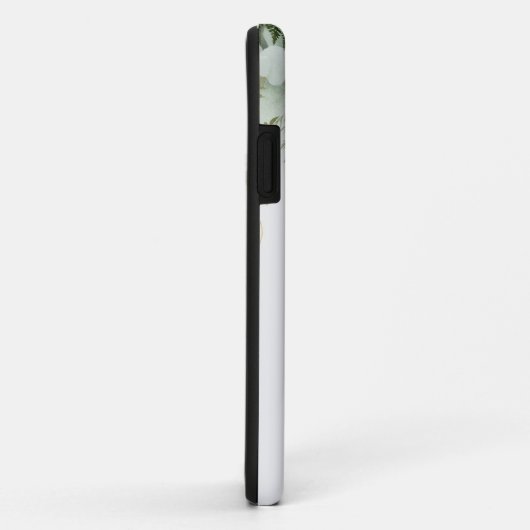 Coques Case-Mate iPhone Élégant Monogramme V Fern Succulent (Dos/Droite)