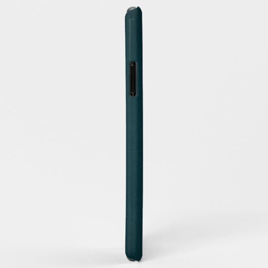 Coques Case-Mate iPhone Élégant Monogramme vert foncé Script (Dos/Droite)