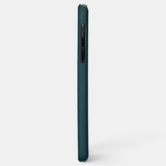Coques Case-Mate iPhone Élégant Monogramme vert foncé Script (Dos/Gauche)