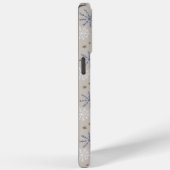 Coques Case-Mate iPhone Élégant Motif beige Snowflake (Verso / Droite)