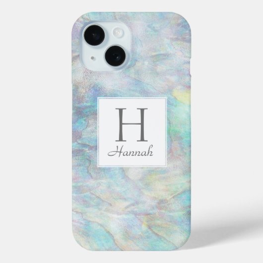 Coques Case-Mate iPhone Élégant Motif d'aquarelle Girly Opal (Verso)