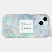 Coques Case-Mate iPhone Élégant Motif d'aquarelle Girly Opal (Verso (horizontal))