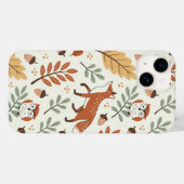 Coques Case-Mate iPhone Élégant Motif d'automne scandinave (Verso (horizontal))