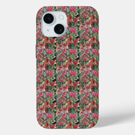 Coques Case-Mate iPhone Élégant Motif de congé coloré (Verso)