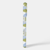 Coques Case-Mate iPhone Élégant Motif de fleurs d'hydragea bleu (Verso / Droite)