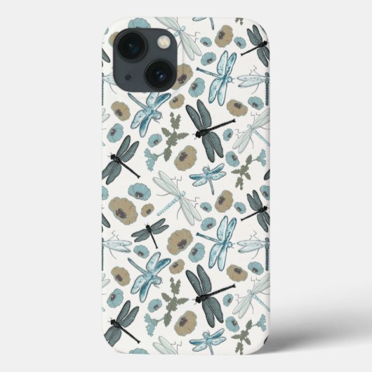 Coques Case-Mate iPhone Élégant Motif de libellules (Verso)