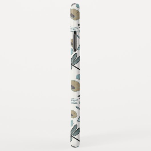 Coques Case-Mate iPhone Élégant Motif de libellules (Dos/Droite)