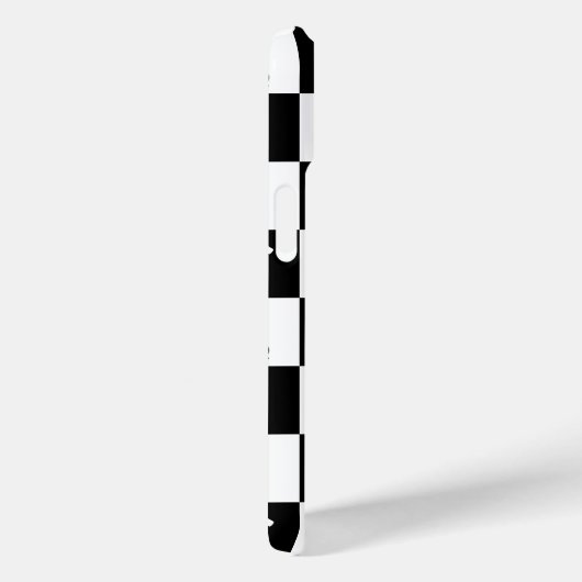 Coques Case-Mate iPhone Élégant Motif D'Échecs Noir Et Blanc (Verso / Droite)