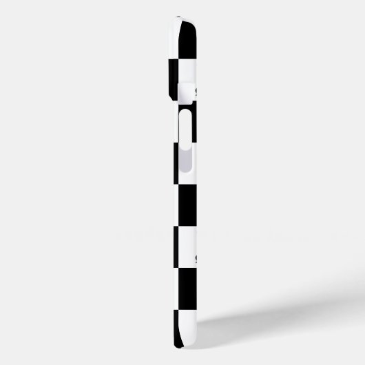 Coques Case-Mate iPhone Élégant Motif D'Échecs Noir Et Blanc (Verso / Gauche)