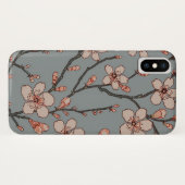 Coques Case-Mate iPhone Élégant Motif Fleur rose Douce Fleur Fleur de Ceri (Dos (Horizontal))