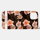 Coques Case-Mate iPhone Élégant Motif floral (Verso (horizontal))