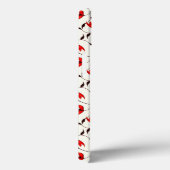 Coques Case-Mate iPhone Élégant motif floral Fleurs rouges (Verso / Droite)