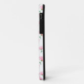 Coques Case-Mate iPhone Élégant motif floral rose (Dos/Gauche)