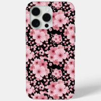 Élégant motif floral rose joli en fleur de cerisie