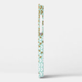 Coques Case-Mate iPhone Élégant Motif Gold Green Leaf (Verso / Gauche)