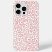 Coques Case-Mate iPhone Élégant Motif léopard Rose or rose blanc (Verso)